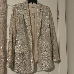 Sequin blazer gold from Loft